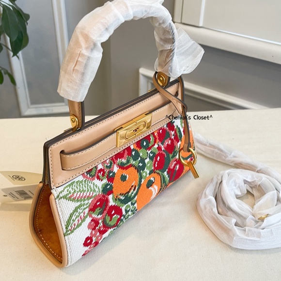 🔥NeW! Tory Burch Lee Radziwill Needlepoint Petite Bag - Picture 14 of 15
